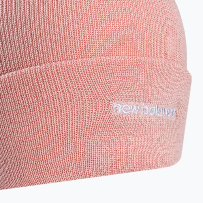 Зимна шапка за жени New Balance Knit Cuffed Beanie Бродерия в розово NBLAH13032PIE 3