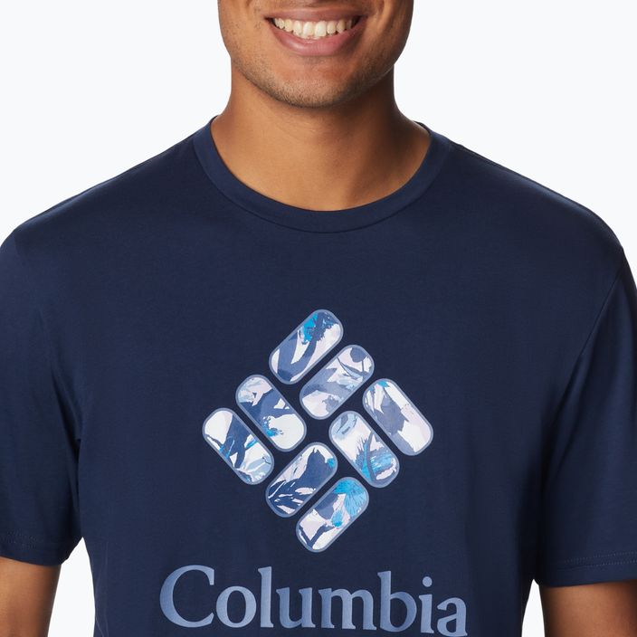 Columbia Rapid Ridge Graphic мъжка риза за трекинг тъмносиня 1888813470 3