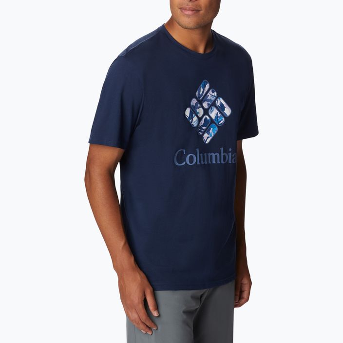 Columbia Rapid Ridge Graphic мъжка риза за трекинг тъмносиня 1888813470 5