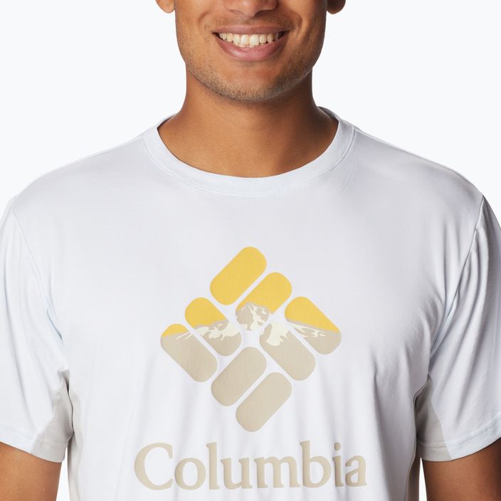 Мъжка тениска за трекинг Columbia Zero Ice Cirro-Cool Graphic white 1990463 4