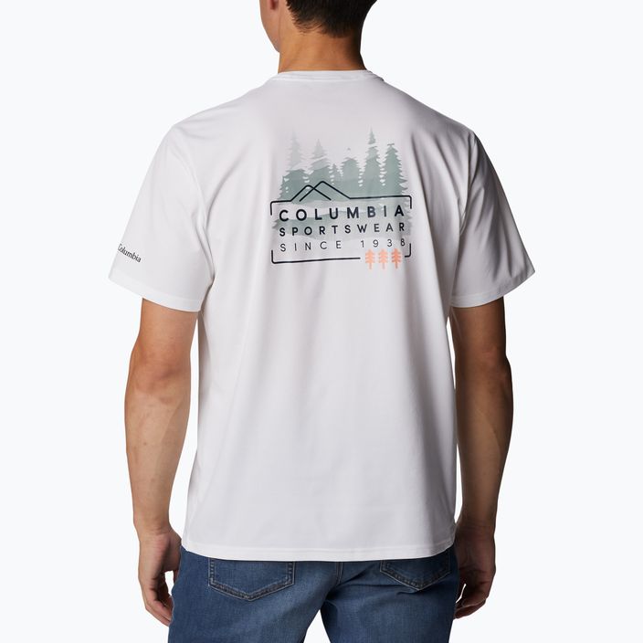 Мъжка риза за трекинг Columbia Legend Trail бяла 2036533 2