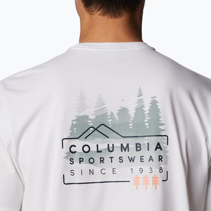 Мъжка риза за трекинг Columbia Legend Trail бяла 2036533 5