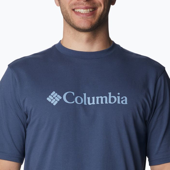 Мъжка тениска за трекинг Columbia CSC Basic Logo тъмносиня 1680053480 4