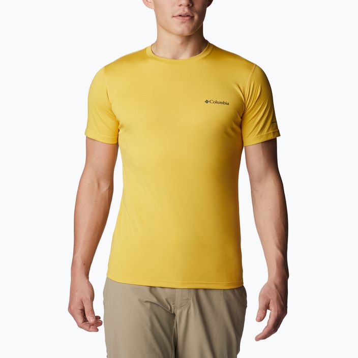 Мъжка риза за трекинг Columbia Zero Rules жълта 1533313742