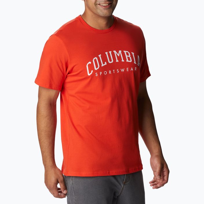 Columbia Rockaway River Graphic мъжка риза за трекинг червена 2022181 4