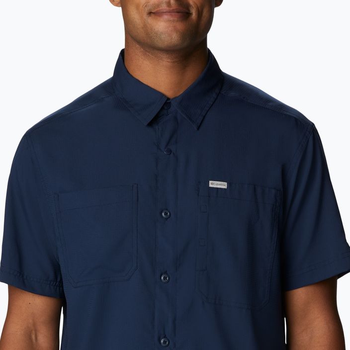 Мъжка риза Columbia Silver Ridge Utility Lite в колежански тъмносин цвят 4