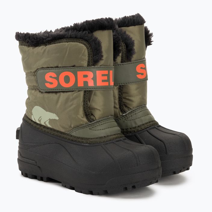 Sorel Snow Commander junior snow boots stone green/alpine tundra 4