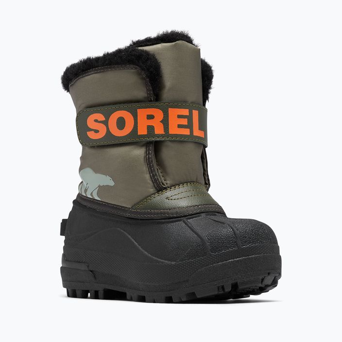 Sorel Snow Commander junior snow boots stone green/alpine tundra 7