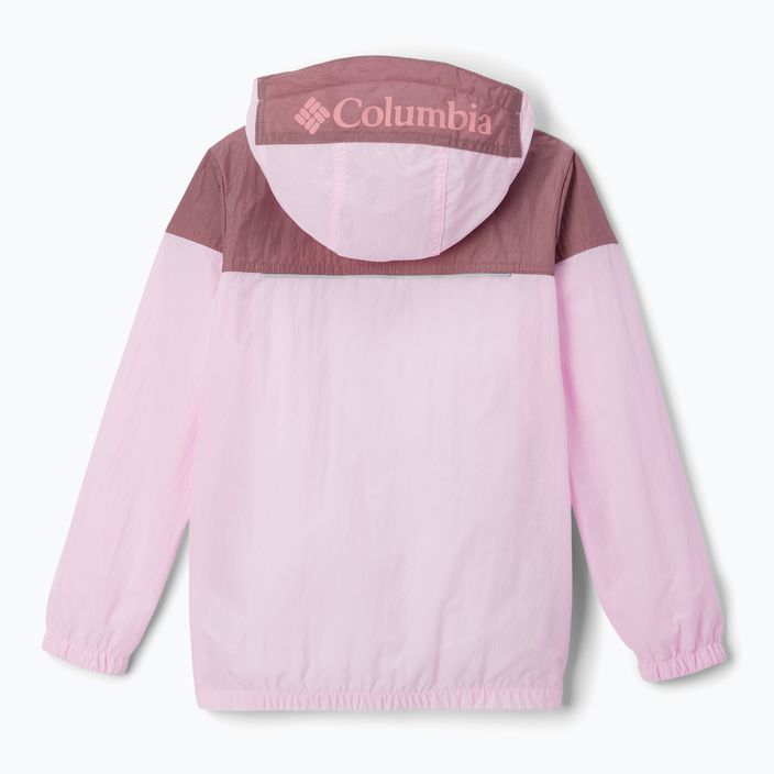 Детско яке Columbia Challenger Windbreaker розово с пух/фигура 2
