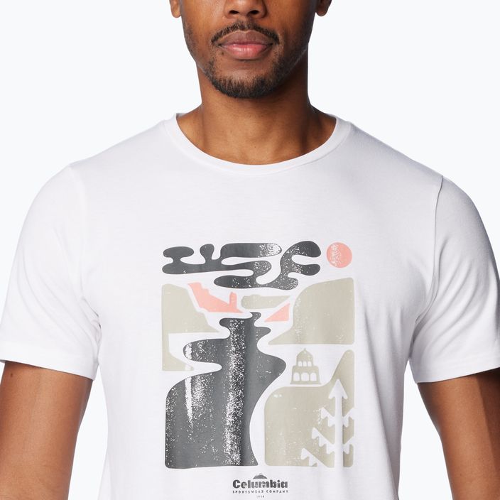 Мъжка тениска за трекинг Sun Trek Short white/simple gorge на Columbia 5