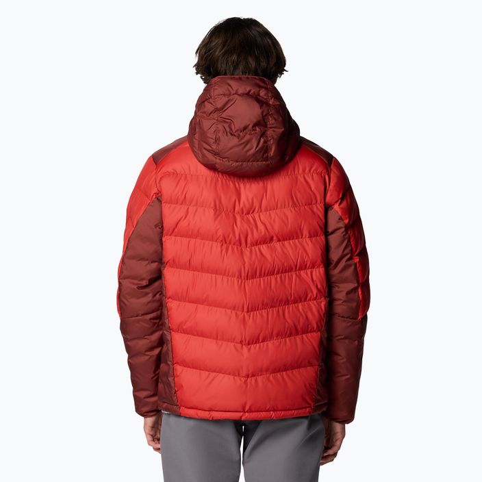 Columbia Labyrinth Loop II Hooded sail red/ spice мъжко пухено яке 3