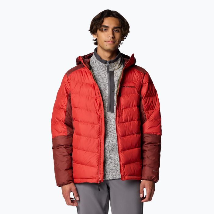 Columbia Labyrinth Loop II Hooded sail red/ spice мъжко пухено яке 5