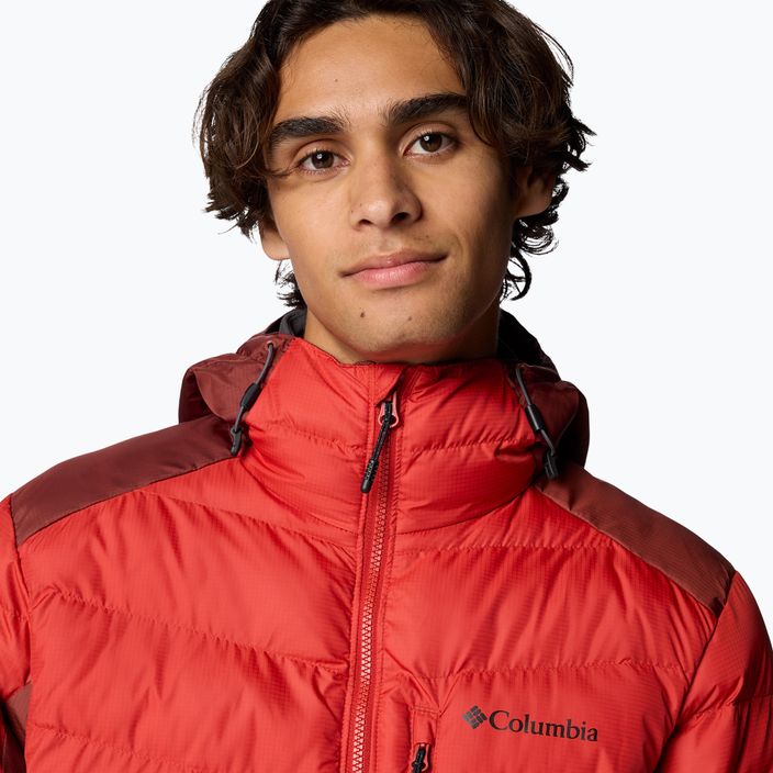 Columbia Labyrinth Loop II Hooded sail red/ spice мъжко пухено яке 7