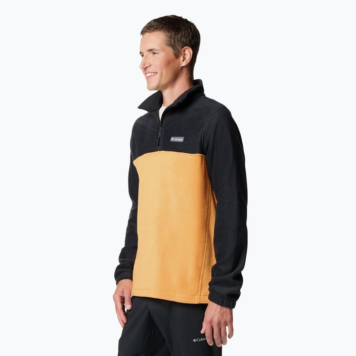 Мъжки суитчър Steens Mountain Half Zip sunstone / black на Columbia 4