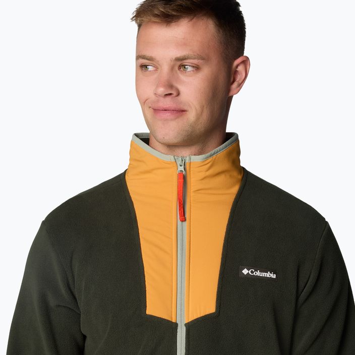 Мъжки суитшърт Columbia Sequoia Grove FZ Fleece greenscape / sunstone / safari / spicy pulls 5