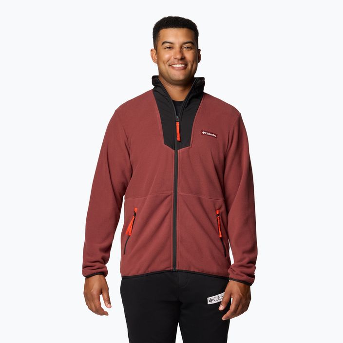 Мъжки суитшърт Columbia Sequoia Grove FZ Fleece spice / black