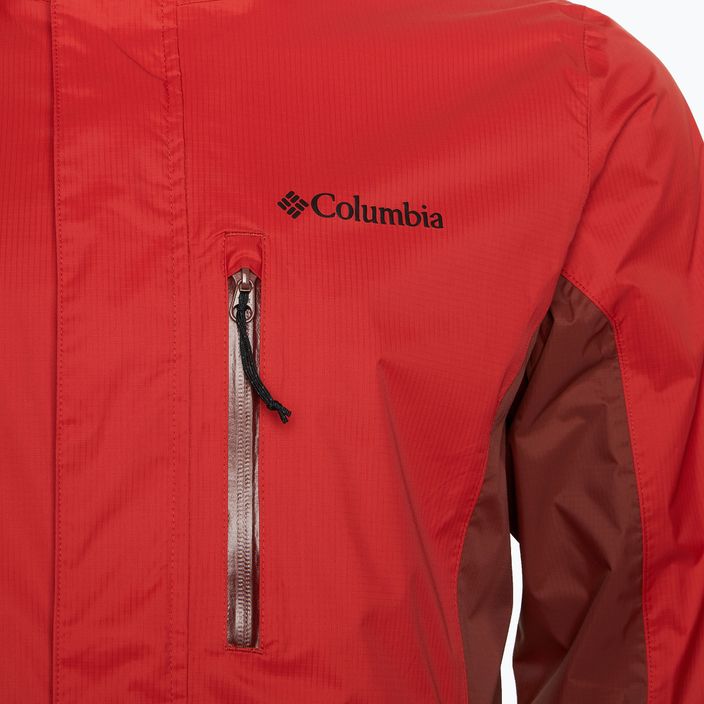 Мъжко яке за дъжд Columbia Pouring Adventure III sail red/ spice 3