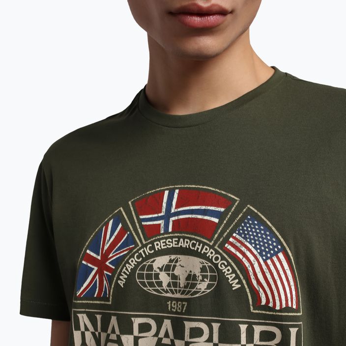 Мъжка тениска Napapijri NP0A4G34 verde 3