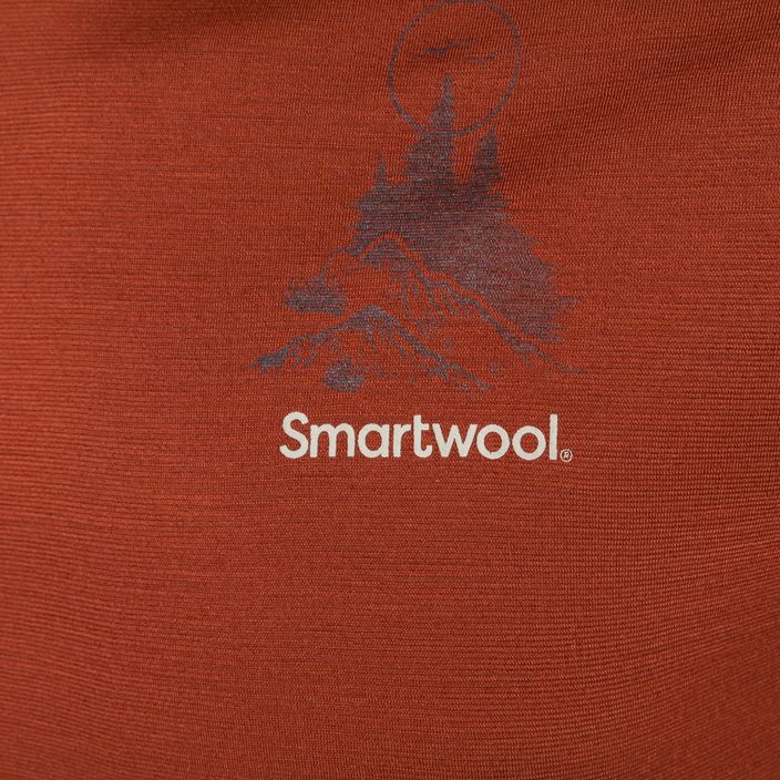 Мъжка тениска Smartwool Wilderness Summit Graphic Tee brown trekking shirt 16673 6