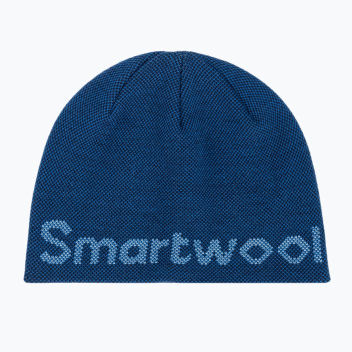 Smartwool Lid Logo зимна шапка синя 11441-J96 5