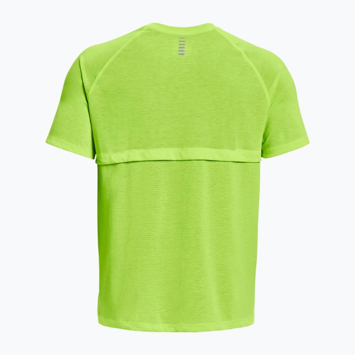 Мъжка тениска за бягане Under Armour Streaker lime green 1361469-369 2