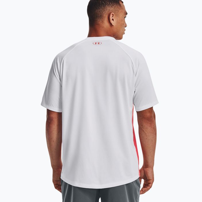 Мъжка тренировъчна тениска Under Armour Tech Fade червено и бяло 1377053 4
