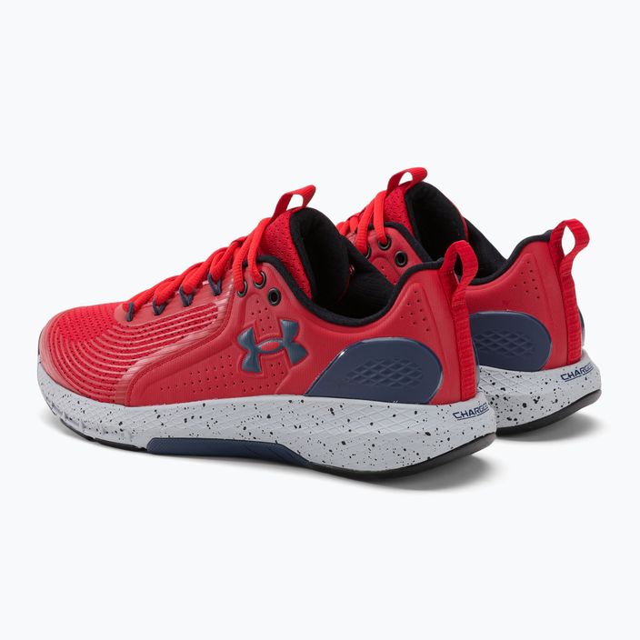 Under Armour Charged Commit Tr 3 red/downpour grey/downpour grey мъжки обувки за тренировка 3