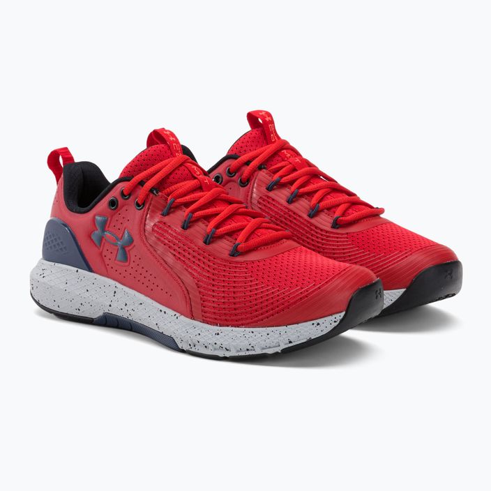 Under Armour Charged Commit Tr 3 red/downpour grey/downpour grey мъжки обувки за тренировка 4