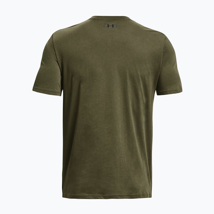 Мъжка тениска Under Armour Sportstyle Left Chest marine green/black 5