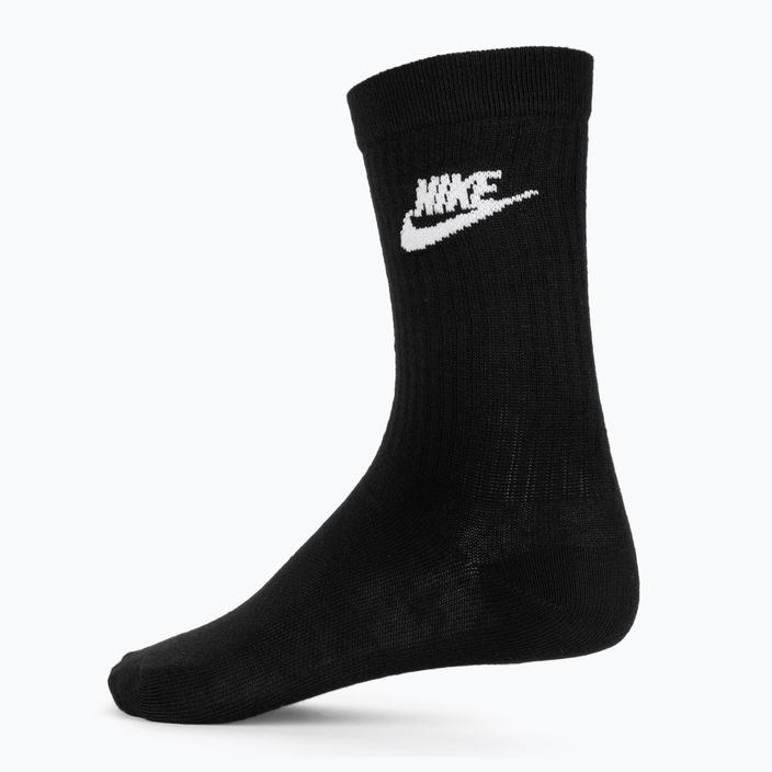 Nike Sportswear Everyday Essential чорапи 3 чифта черни/виолетови 2