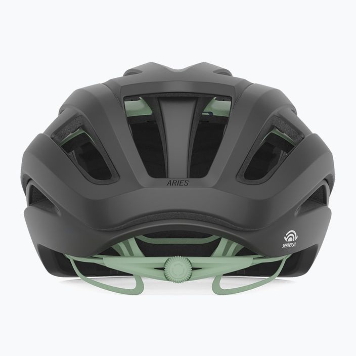 Каска за велосипед Giro Aries Spherical MIPS матов въглен/космическо зелено 3