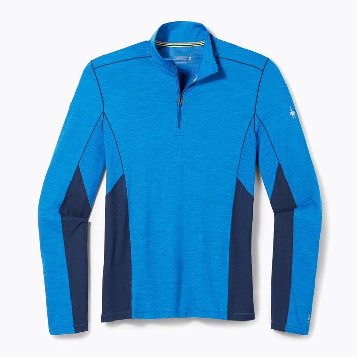 Мъжка термо тениска Smartwool Merino Sport LS 1/4 Zip blue 11538 4