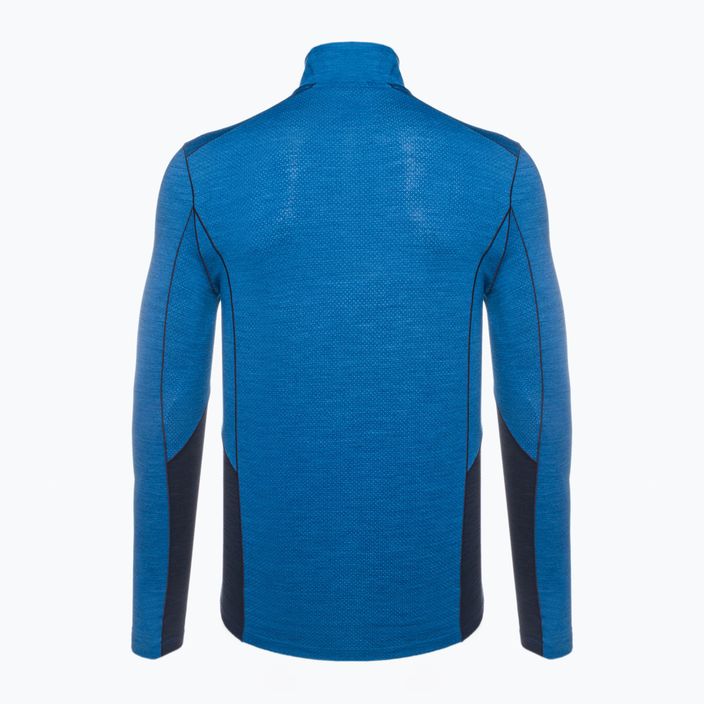 Мъжка термо тениска Smartwool Merino Sport LS 1/4 Zip blue 11538 2