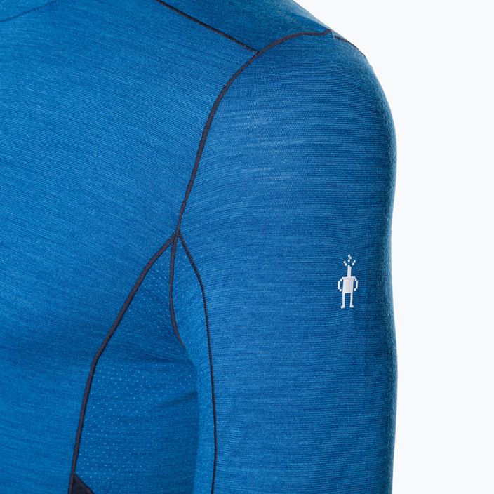 Мъжка термо тениска Smartwool Merino Sport LS 1/4 Zip blue 11538 3