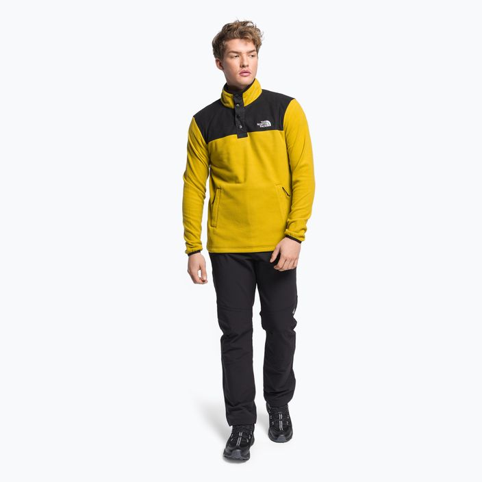Мъжки поларен пуловер The North Face Homesafe Snap Neck Fleece Pullover yellow NF0A55HM76S1 2