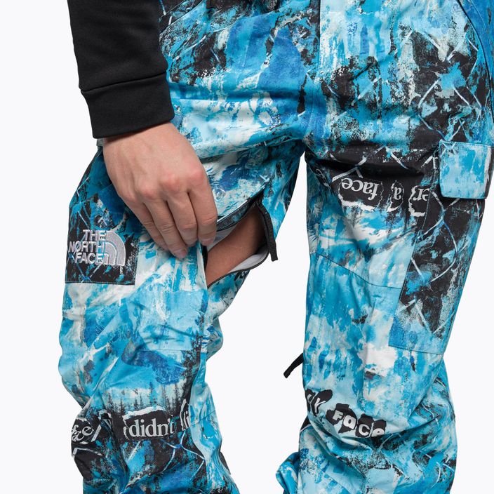 Мъжки панталони за сноуборд The North Face Printed Dragline Bib blue NF0A7ZUG9C11 11
