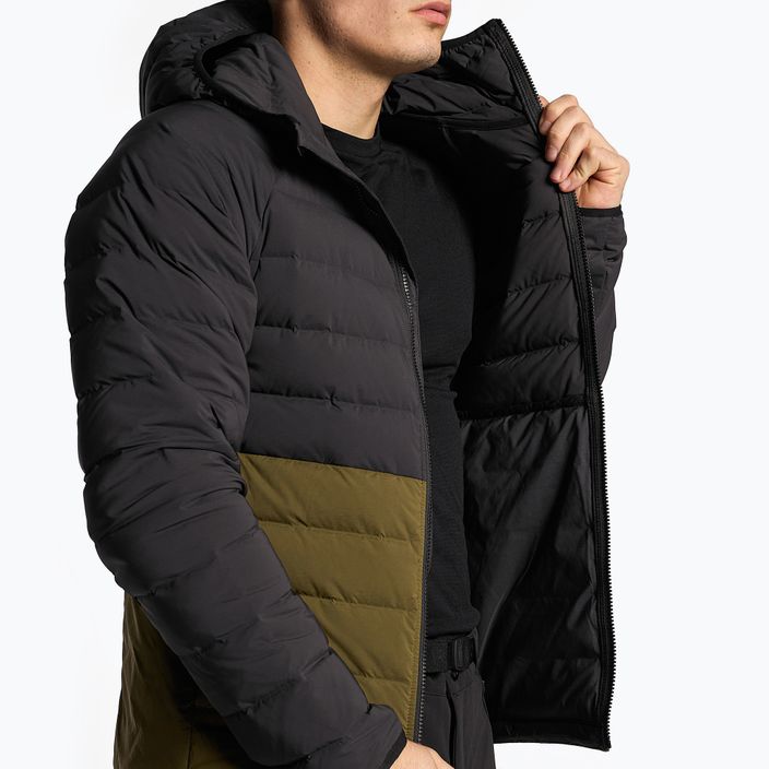 Мъжко пухено яке The North Face Belleview Stretch Down Hoodie black-green NF0A7UJE4Q61 4