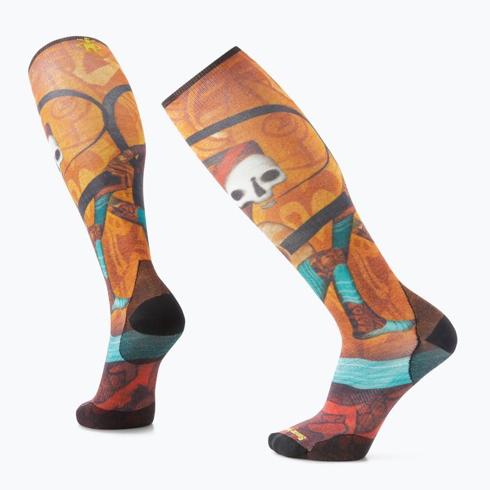 Мъжки чорапи Smartwool Ski Zero Cushion Memory Quilt Print OTC orange SW001917150 4