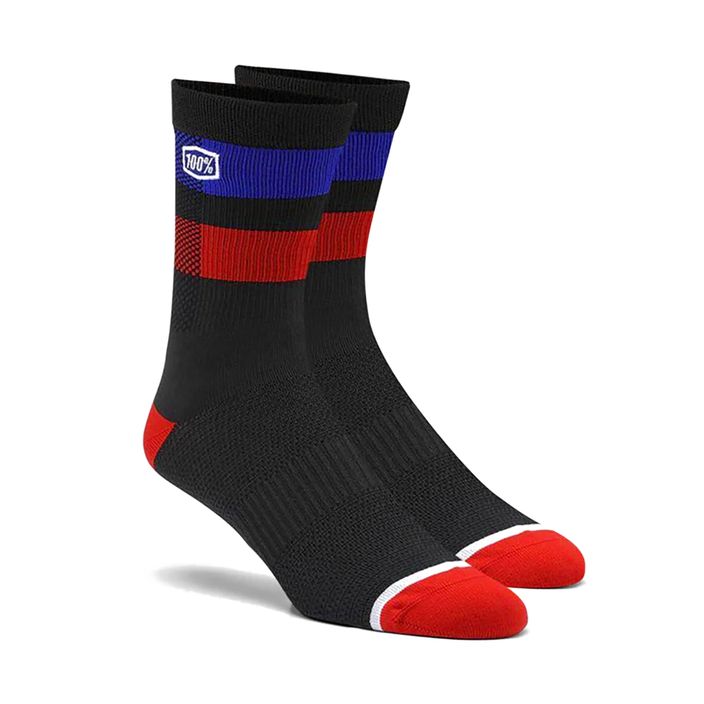 Чорапи за колоездене 100% Flow Performance черни 2