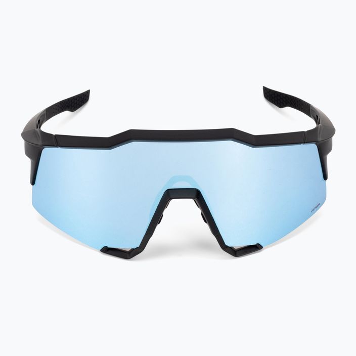 100% Speedcraft матово черни/хипер сини многослойни огледални очила за колоездене 60007-00004 4