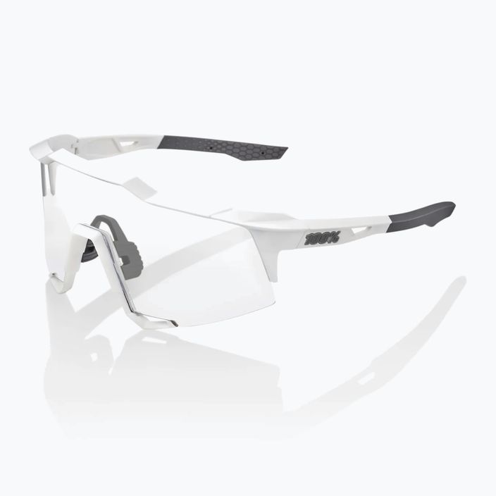 100% Speedcraft матово бели/хипер сребърни огледални очила за колоездене 60007-00006 10