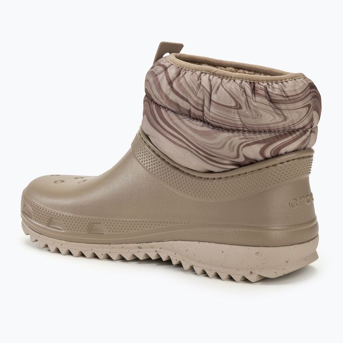 Дамски ботуши за сняг Crocs Classic Neo Puff Shorty mocha/mushroom 3