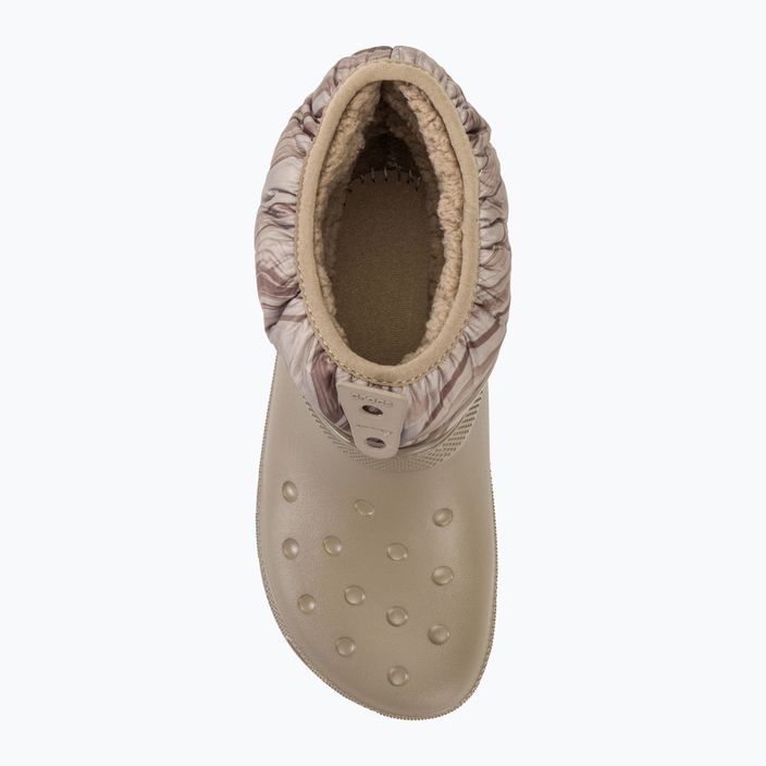 Дамски ботуши за сняг Crocs Classic Neo Puff Shorty mocha/mushroom 5