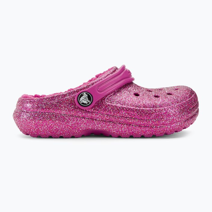 Детски джапанки Crocs Classic Lined Glitter Clog fuchsia fun/multi 3