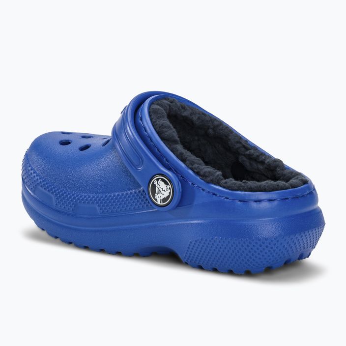 Детски джапанки Crocs Classic Lined blue bolt 4