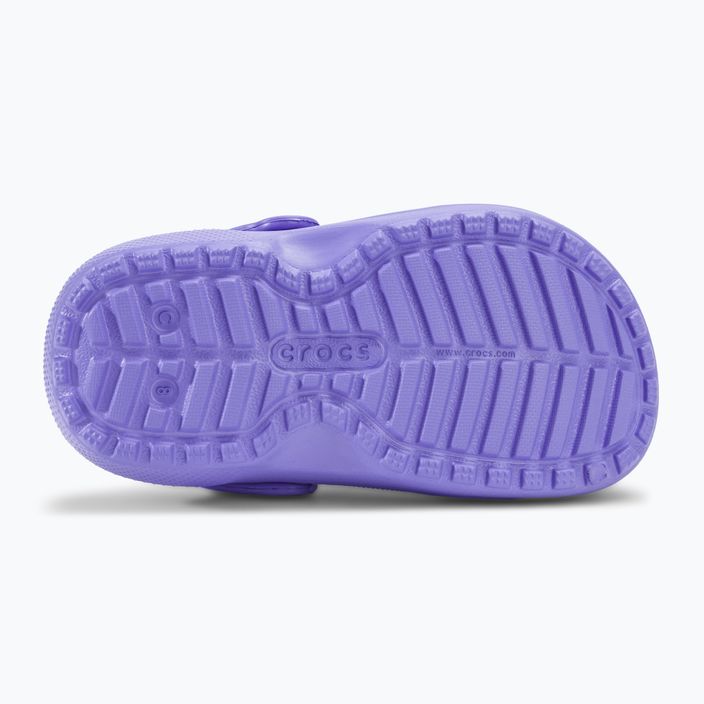 Детски джапанки Crocs Classic Lined digital violet 5