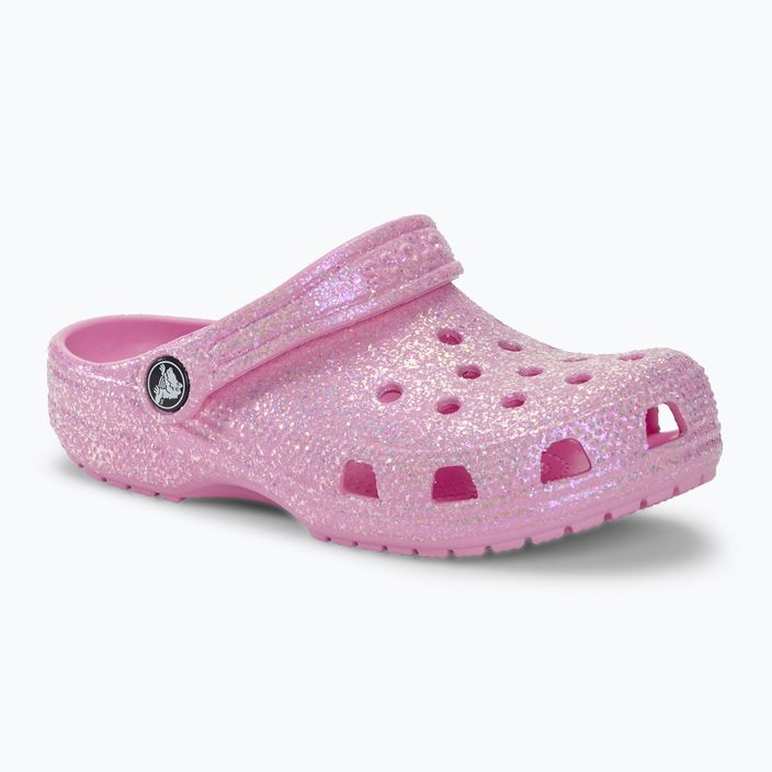 Детски джапанки Crocs Classic Glitter Clog flamingo