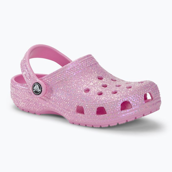 Детски джапанки Crocs Classic Glitter Clog flamingo 2