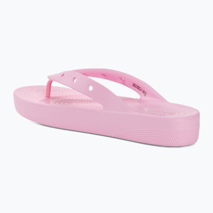 Дамски джапанки Crocs Classic Platform flamingo 3