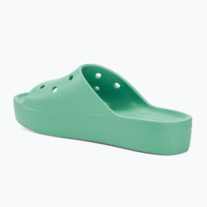 Дамски джапанки Crocs Classic Platform jade stone 3